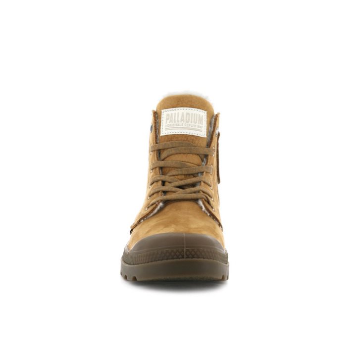 Dámské Boty Palladium Pampa Hi Zip WL Hnědé | CZ DPJ-64Q